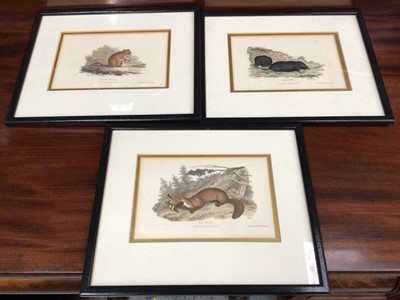 Lot 112 - Group of antique prints, including a set of four framed prints from Noorthouck's History of London 1772