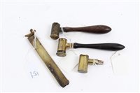 Lot 615 - 19th century brass shot measure by G. & J. W....