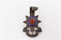 Lot 616 - Silverer and enamel Royal Sussex Regiment...