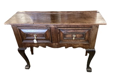 Lot 1461 - Oak dresser base of small size, early elements