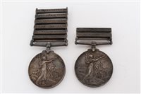 Lot 617 - Boer War pair Medalss - comprising Queens...