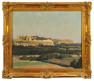 Lot 1218 - Richard Jack (1866-1952) oil on panel - The Fort, Ville Neuve Les Avignon, signed, in gilt frame