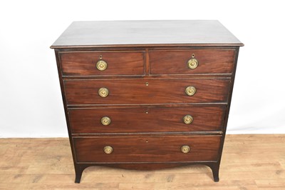 Lot 1414 - Regency mahogany chest of drawers