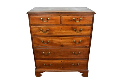 Lot 1415 - 18th century fruitwood chest of drawers