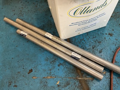 Lot 202 - Group of three lengths of Klarius exhaust pipe.