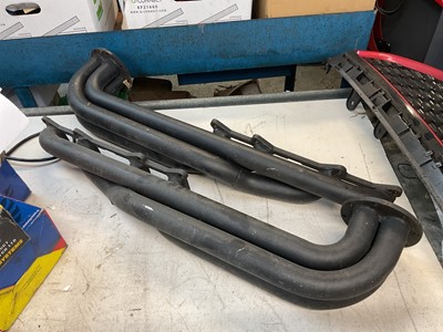 Lot 204 - Pair of new old stock TVR exhaust manifolds believed to come from a Pre Cat Griffith.