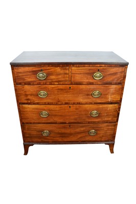 Lot 1419 - George III mahogany chest of drawers