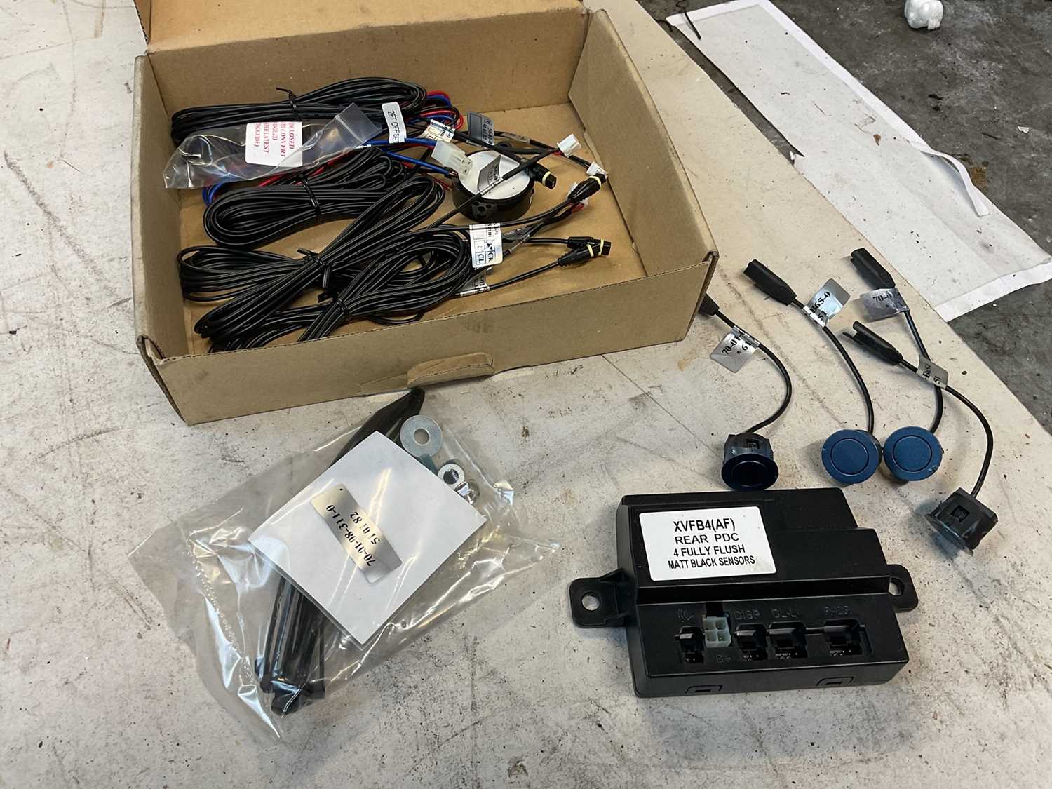 Lot 209 - New and unused aftermarket parking sensor kit.