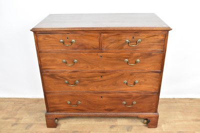 Lot 1427 - George III mahogany chest of drawers