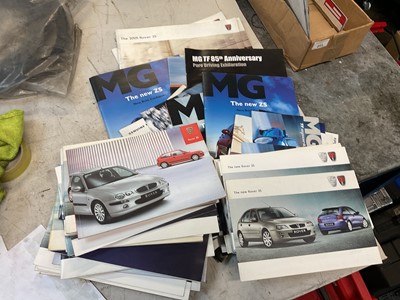 Lot 214 - Collection of MG Rover and MG Motor UK sales brochures.