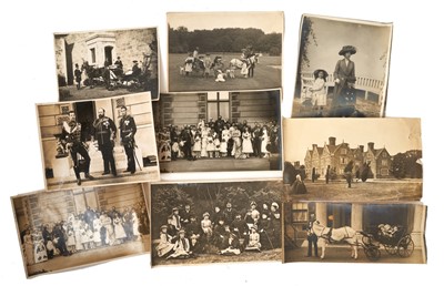 Lot 28 - The family of H.M.Queen Victoria, fascinating collection of photographs taken at Osborne including the Wedding Party of Princess Henry of Battenberg 1885, Royal Children in pony and traps , playing...