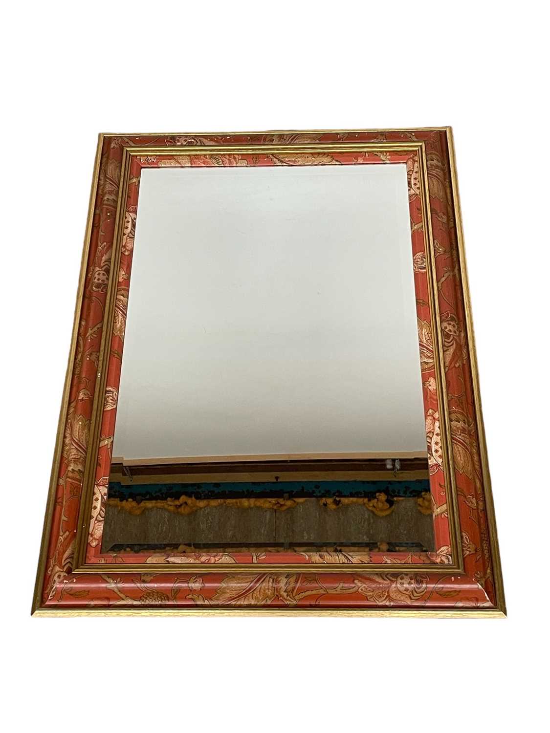 Lot 1439 - Antique-style chinoiserie framed rectangular wall mirror