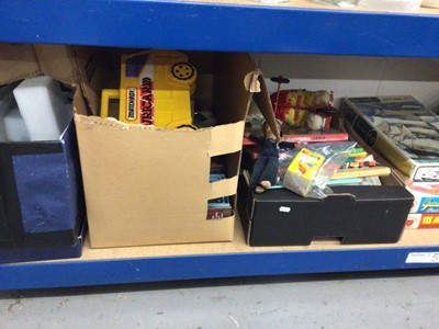 Lot 70 - Collection of toys and annuals, including boxed model vehicles, Noddy egg cup, etc