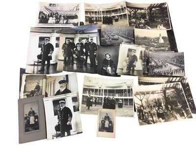 Lot 39 - H.M.King Edward VII, collection of portrait photographs of The King and family, parades, on board the Royal Yacht, some inscribed and with Russel & Sons studio stamps (22) Provenance: the Russell &...
