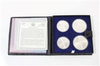 Lot 89 - Canada - Silver Four Coin Olympic Set 1976 (in...