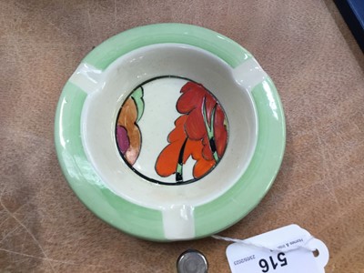 Lot 516 - Clarice Cliff Fantasque Bizarre ashtray 11 cm