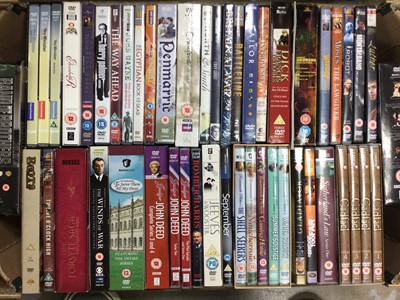 Lot 705 - Boxed sets of DVDs including Frederick Forsyth, Paul Newman, Miss Marple, Van deer Valk plus others and VHS video recordings