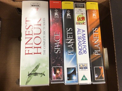 Lot 705 - Boxed sets of DVDs including Frederick Forsyth, Paul Newman, Miss Marple, Van deer Valk plus others and VHS video recordings