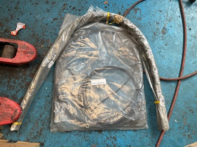 Lot 262 - Fuel pipe kit, possibly for a TVR Tuscan, together with a rubber bumper trim also for a TVR