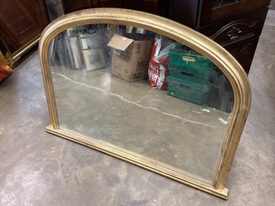 Lot 1341 - Victorian style overmantel mirror in gilt frame, 113cm x 82cm