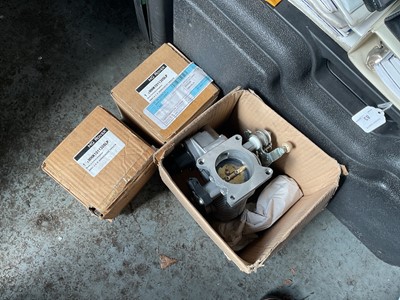 Lot 263 - Two Rover 75 Mass Air Flow Sensors, part number MHK101130SLP, together with a Rover 75 V6 throttle body, wheel arch liner and Tourer load blind
