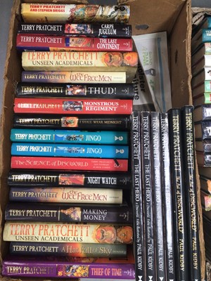 Lot 440 - Collection of Terry Pratchett books (2 boxes)