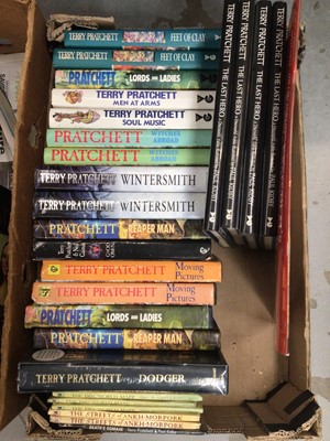 Lot 440 - Collection of Terry Pratchett books (2 boxes)