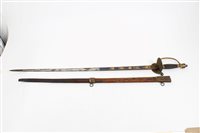 Lot 729 - Georgian 1796 pattern Infantry Officers' sword...