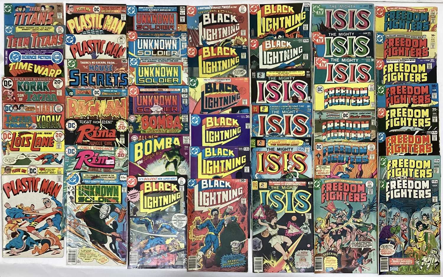 Lot 140 - Large quantity of mostly 1970's DC Comics to include Freedom fighters, Karate Kid, Black Orchid 1973, #428 #429 #430. Origin and first appearance of Black Orchid and others
