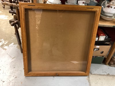 Lot 1349 - Table top display cabinet, 84cm x 80cm x 6cm