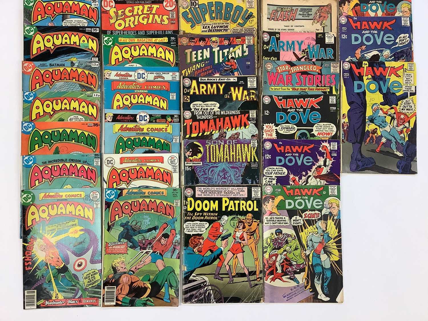 Lot 141 - Collection of Mostly 1970's DC Comics to include All Star Comics with Super Squad, Justice Society, Weird Worlds Presents Iron Wolf, Weird Worlds Presents Tarzan, Worlds Finest and others. Approxim...