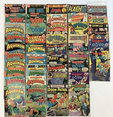 Lot 141 - Collection of Mostly 1970's DC Comics to include All Star Comics with Super Squad, Justice Society, Weird Worlds Presents Iron Wolf, Weird Worlds Presents Tarzan, Worlds Finest and others. Approxim...