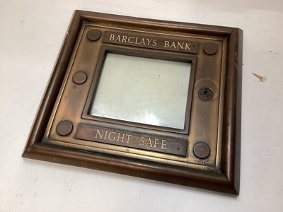 Lot 2417 - Barclays Bank Night Safe fascia by Chubb