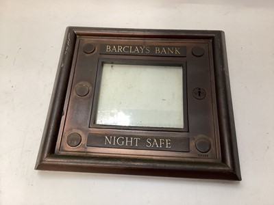 Lot 2418 - Barclays Bank Night Safe fascia by Chubb