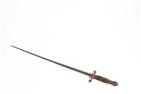 Lot 735 - Early 17th century English 'pillow' sword with...