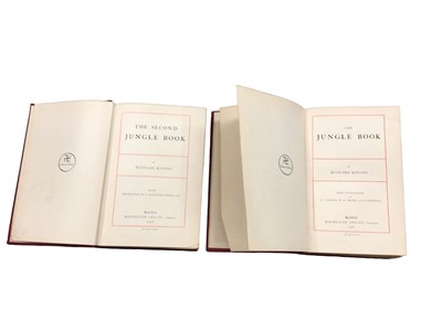 Lot 379 - Two books- The Jungle Book and The Second Jungle Book, by Rudyard Kipling, both 1906