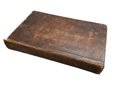 Lot 378 - Large leather bound book- The Book of Martyrs by the Rev. John Fox, London printed for Thomas Kelly, 1811