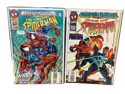 Lot 167 - Group of Marvel comics Venom 1990's. To include Venom lethal protector (1992) issue 1, Venom funeral pyre (1993) issues 1 and 3, Venom the mace (1994) issues 1-3 and others. Also to include the ama...