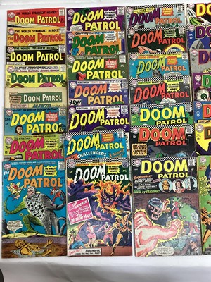 Lot 143 - Collection of 1960's DC Comics, The Doom Patrol #86-121 (Missing #90 #93 #101 #114). Key issues #86 1st appearance of Brother of Evil, #92 1st appearance of Dr Tyme, #99-100 1st appearance and orig...