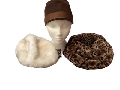 Lot 2164 - 1950s -60s Bective handbag and matching pair of heels, other vintage handbags, brown mink jacket, hats and accessories