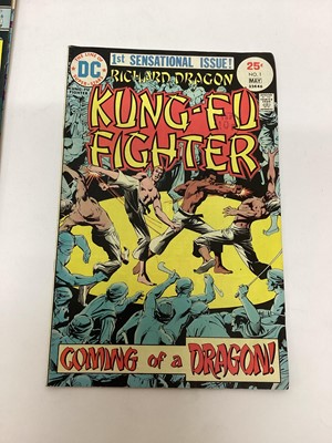 Lot 146 - Quantity of Mostly 1970's DC Comics to include Kung - Fu Fighter #1-18, The Sandman #1-6, Omac #1-8, Starfire #1-8, Star Hunters #1-7 and others