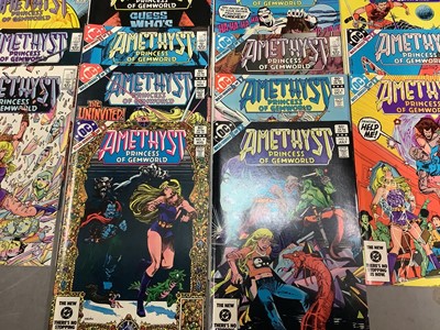 Lot 148 - Quantity of DC Comics, Amethyst Princess of Gemworld to include 1983 Amethyst #1-12, 1985-86 Amethyst #1-16, 1984 #1 Amethyst Annual and others