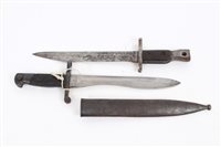 Lot 741 - First World War Canadian Ross rifle bayonet...