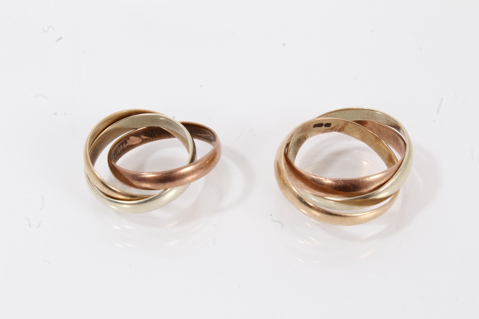 Lot 746 - Two gold Russian rings