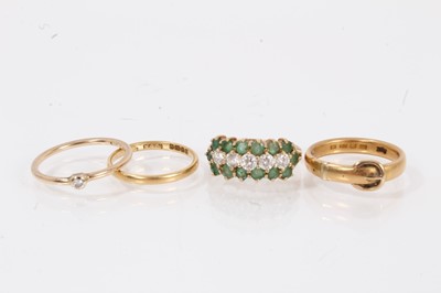 Lot 748 - Four gold rings