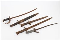 Lot 744 - Selection of various bayonets - including Lebel