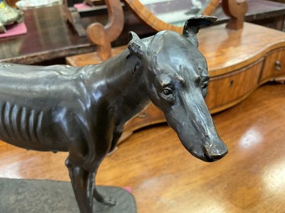 Lot 941 - James Osborne (1940-1992) bronze sculpture of a Greyhound