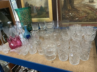 Lot 231 - Collection of cut glass and other glassware