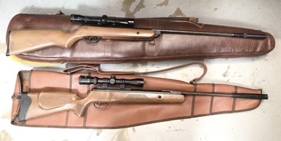 Lot 454 - BSA Meteor air rifle with a Bushmaster 4x32 scope and a Crosman Nitro Venom air rifle with a Center Point 3-9x32 scope, both in carry cases