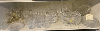 Lot 258 - Waterford Crystal cut glass bowl and a collection of glassware